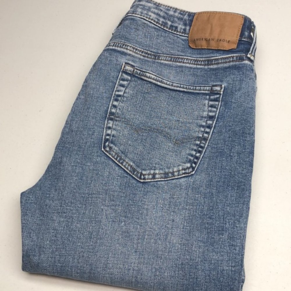 LIKE NEW VINTAGE AMERICAN EAGLE SLIM JEANS 33x30 ⭐️